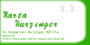 marta wurzinger business card